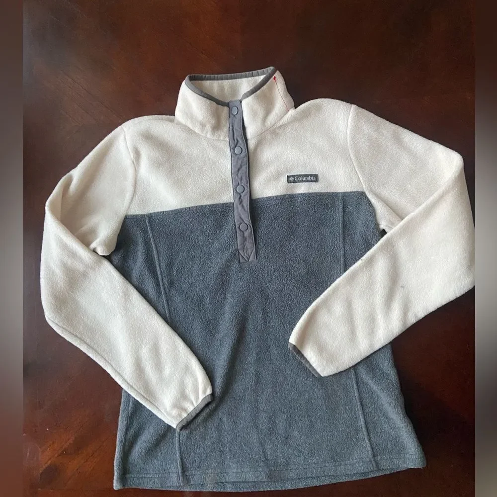 Columbia Women’s Benton Springs Button-Up Pullover Fleece size s